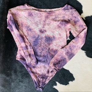 🦋Vintage🦋 Lace Tie Dye Body Suit